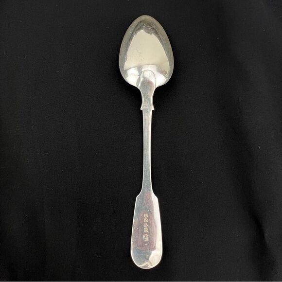 Antique English Sterling Silver William Eaton Serving Spoon William Eaton 1800's - Picture 5 of 12